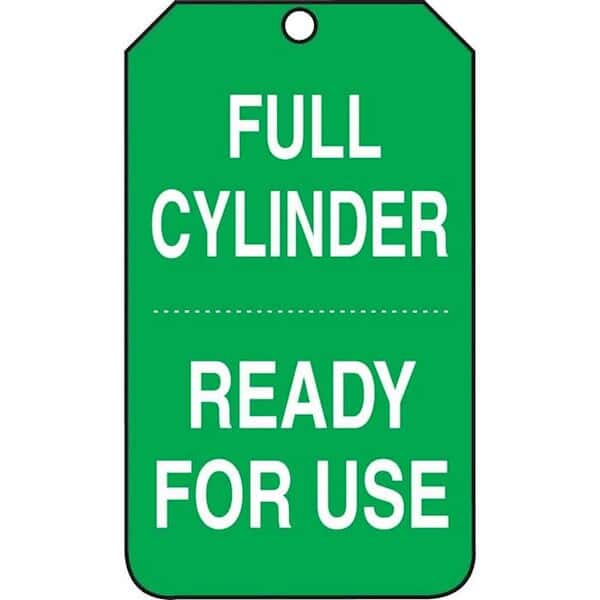 Accuform MGT203CTP Tag, Full Cylinder Ready For Use, 5 7/8