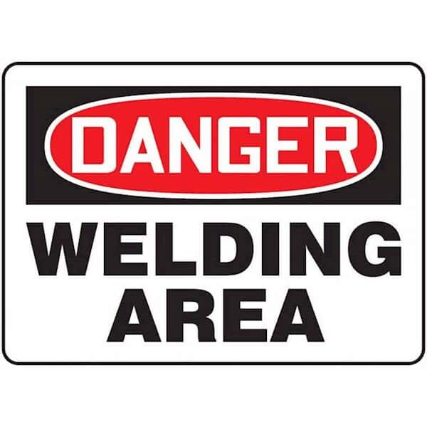 Accuform MWLD009VP Safety Sign, Danger - Welding Area, 7