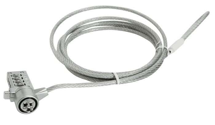 Adam Equipment 8030 Kensington Style Security Combination Lock and Cable
