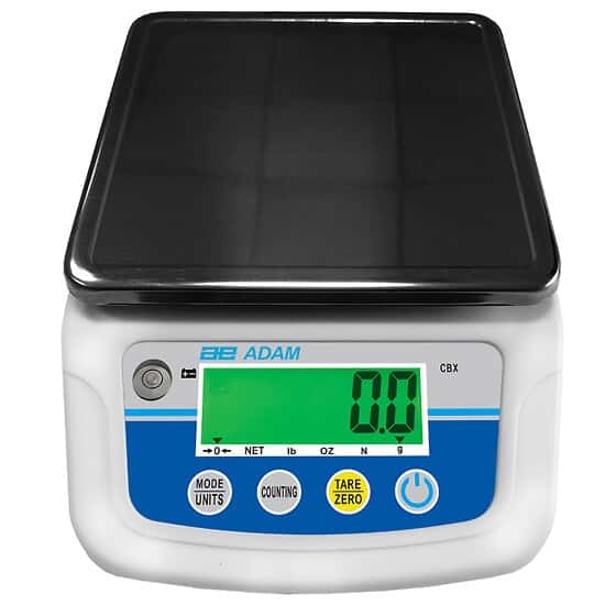 Adam Equipment CBX 3000 Compact Balance, 3000g x 0.5g Readability, External Calibration w/Rechargeable Battery