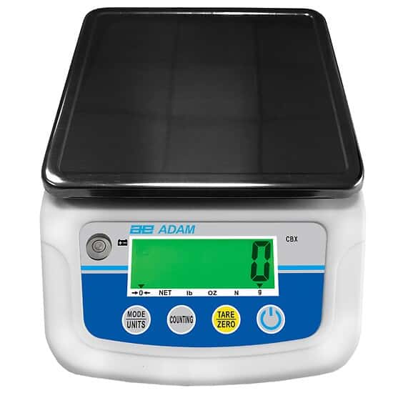 Adam Equipment CBX 6000 Compact Balance, 6000g x 1.0g Readability, External Calibration w/Rechargeable Battery