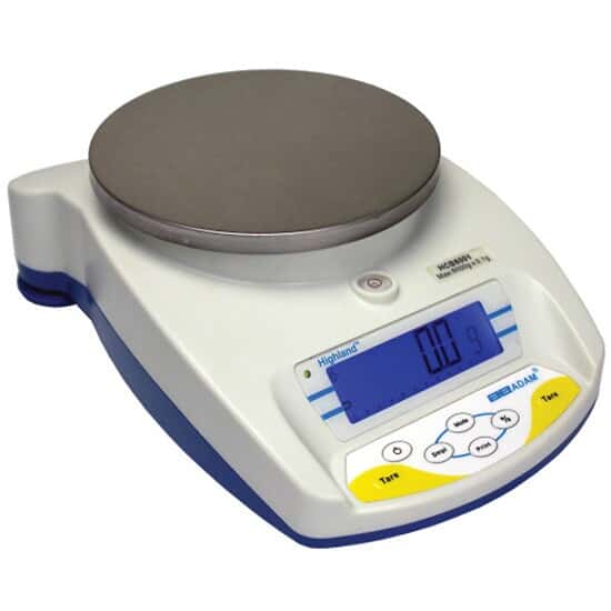 Adam Equipment HCB 6001 Highland® Portable Precision Balance, 6000g x 0.1g