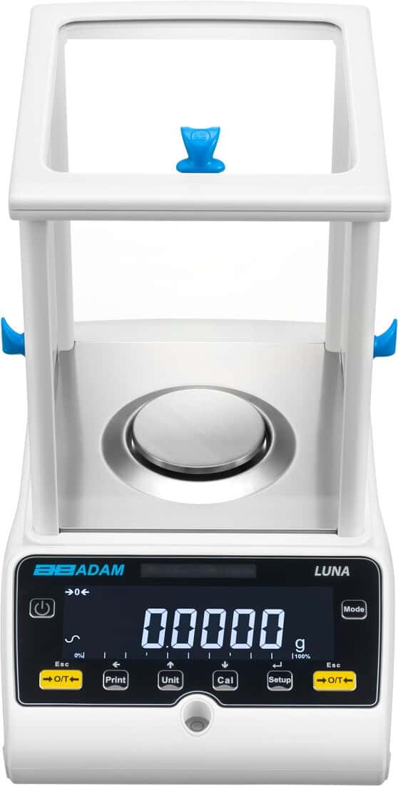 Adam Equipment LAB 254e Luna Analytical Balance, 250g Capacity x 0.0001g Readability, External Calibration