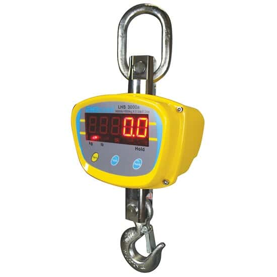 Adam Equipment LHS 4000A Rechargeable Battery Crane Scales; 2000kg x 0.5kg, 220V