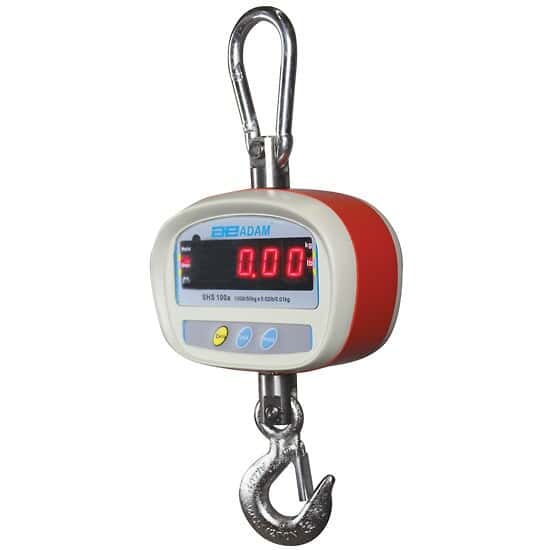 Adam Equipment SHS 100A Crane Scale, 50kg with 0.01kg Readability, Led, Lithium Battery 220V