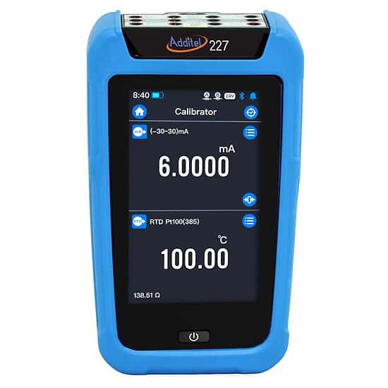 Additel ADT227 Documenting Process Calibrator, Temperature and Pressure with HART Communicator