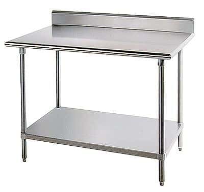 Advance Tabco KMS-306 Stainless Steel Worktables with Rear Splash, 72