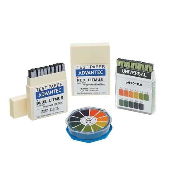 Advantec Narrow Range pH Paper Booklet, Thymol blue (1.4-3, 8-9.6 pH), 200/bx