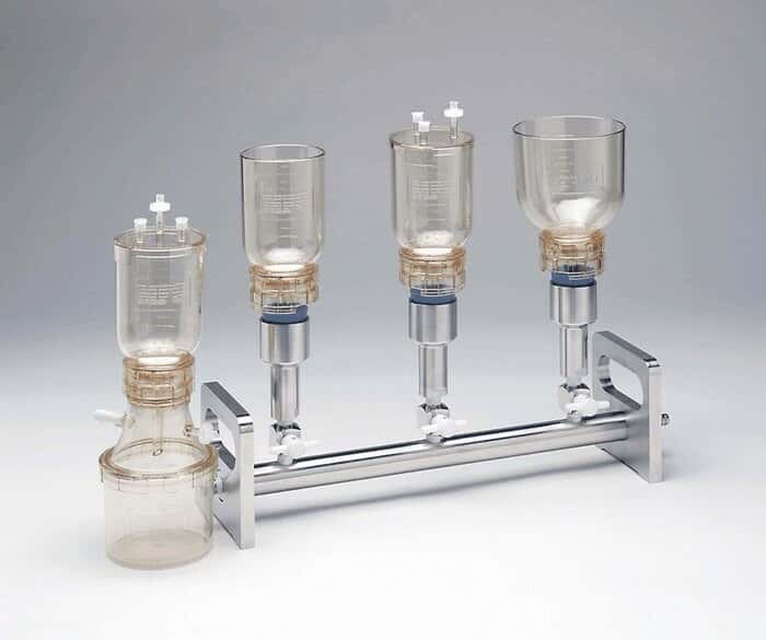 Advantec 43301030 Aseptic Polysulfone Filter Holder, 300 mL, with Funnel and Base