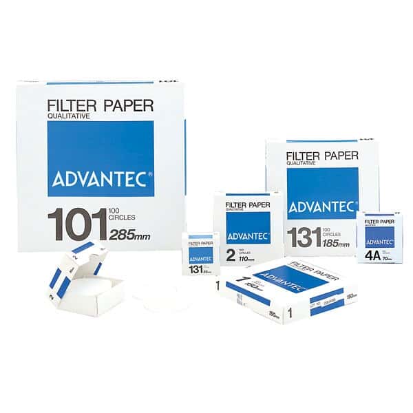 Advantec N01017.0CM Grade No. 101 Qualitative Filter Paper; 7.0 cm dia.; pack of 100