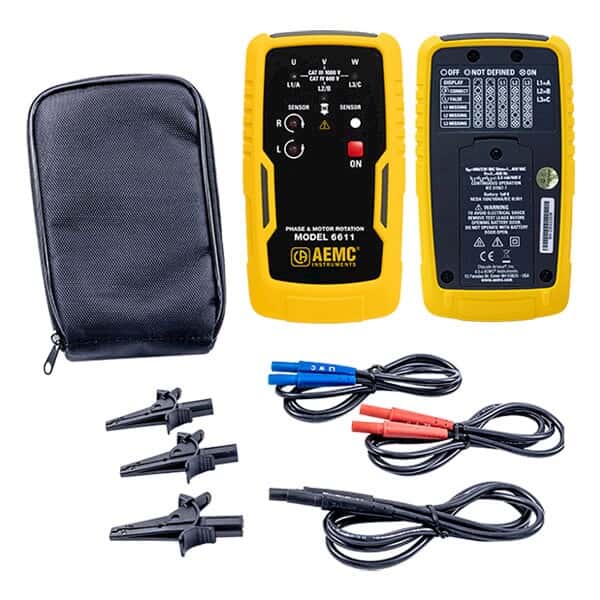 AEMC 6611 Phase and Motor Rotation Meter