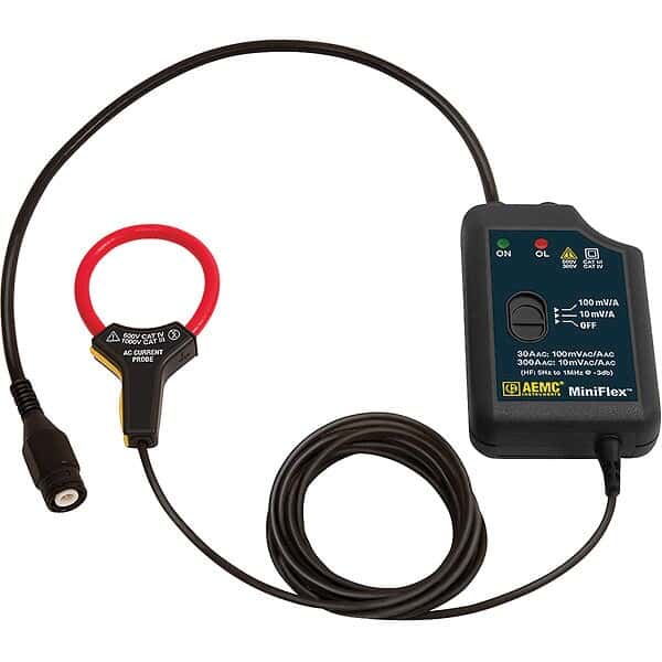 AEMC 2126.84 10 inch, 100 mV/10 mV/A High Frequency Current Probe from