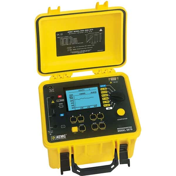 AEMC 5070 5000 Volt Graphical Megaohmmeter with DataView Software