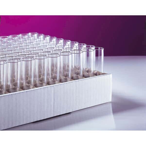 Drosophila vials, 28.5 x 95 mm, KResin, five trays of 100 vials, 500