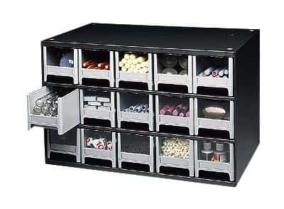 Akro-Mils 19-416 Storage Cabinet, 16-Drawer; 17