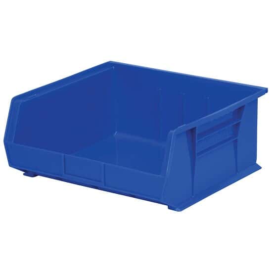 AkroMils 30250 BLUE Stackable Bin, 7" High, PACK OF 6 BINS (BLUE) from