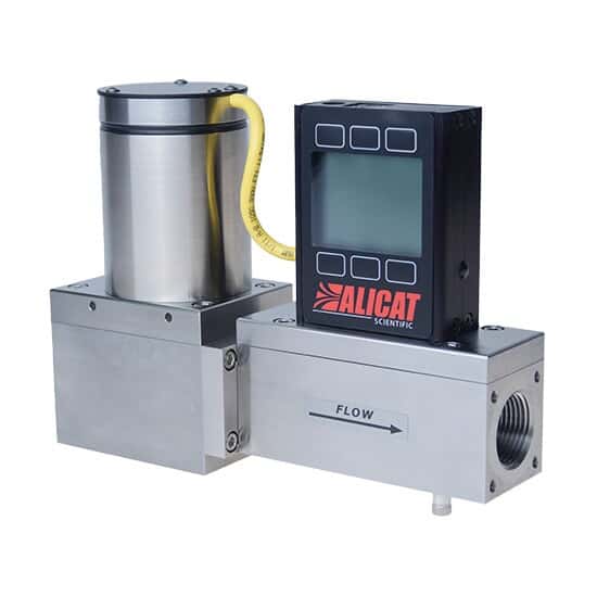 Alicat Mass Flow Controller with Display, Low Drop Valve, 0 - 1000 SLPM