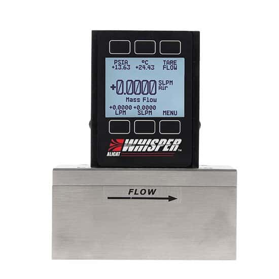 Alicat Whisper™ Low-Pressure Drop Mass Flowmeter, 0 - 20 SLPM