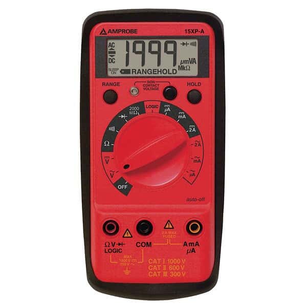 Amprobe 15XP-B Compact Digital Multimeter W/Noncontact Voltage and Logic Test