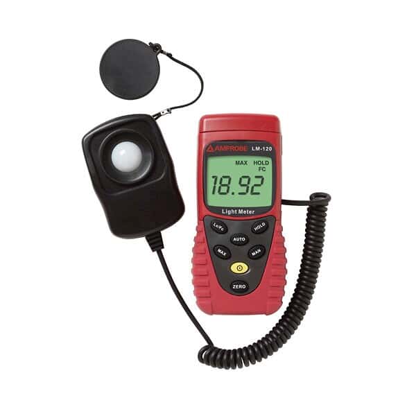 Amprobe LM-100 Digital Light Meter; 0 to 20,000 Footcandles