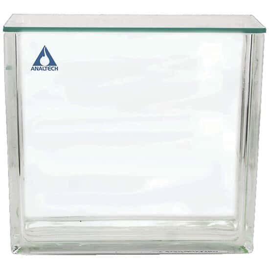 Analtech TLC Developing Tank with Lid, Glass, Holds Five 20 x 20 cm Plates