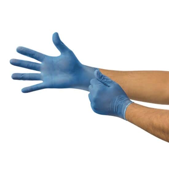 Ansell Microflex® V29 Blue Disposable Vinyl Gloves, Size L (8.59