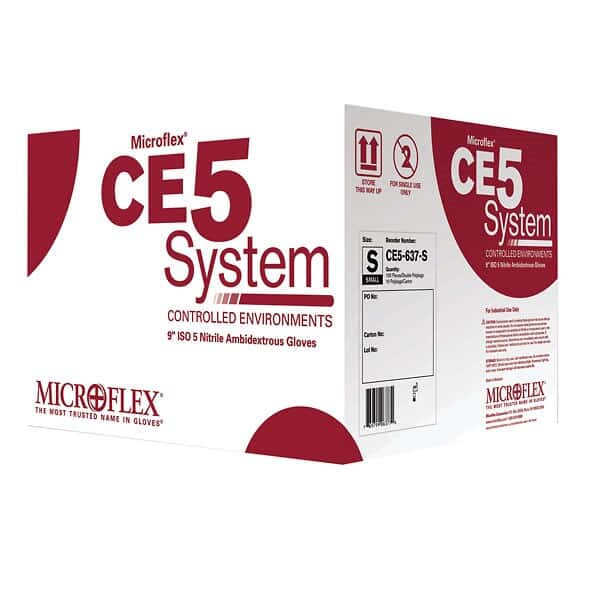 Ansell Microflex® Nitrile Cleanroom Glove, ISO Class 5 compliant, large