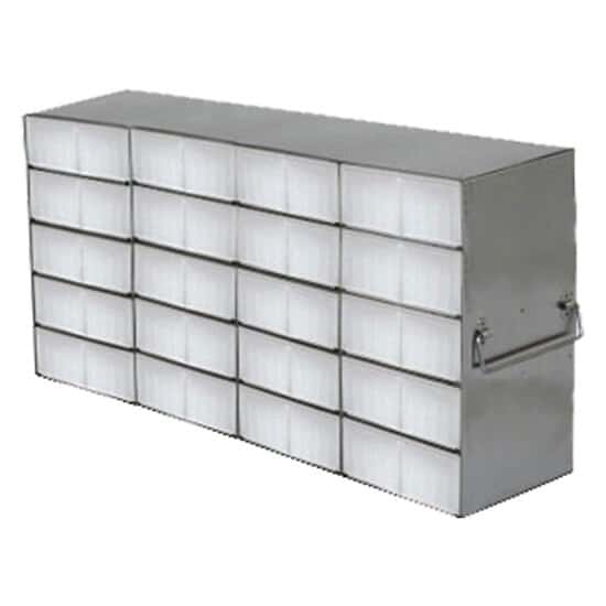 Argos Technologies PolarSafe® Upright Freezer Rack for 50Cell 0.5 mL Microtube Boxes, 4 x 5 x 2