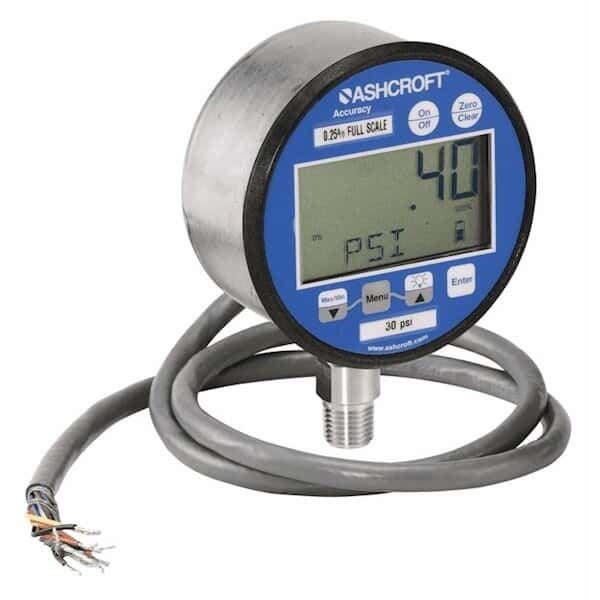 Ashcroft 20743.0 Digital Pressure Gauge, 3" Dial1/4" NPT(M); 0 To 10,000 PSI; Battery from Cole