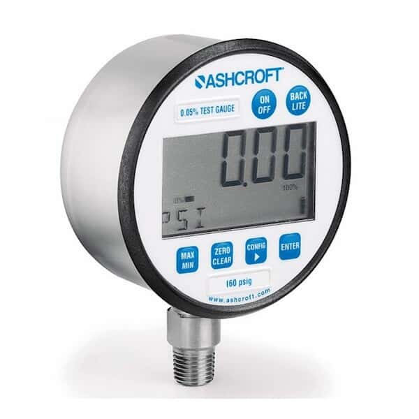 Ashcroft 20893.0 3" Digital Test Pressure Gauge 160 psi, 0.05 Accuracy
