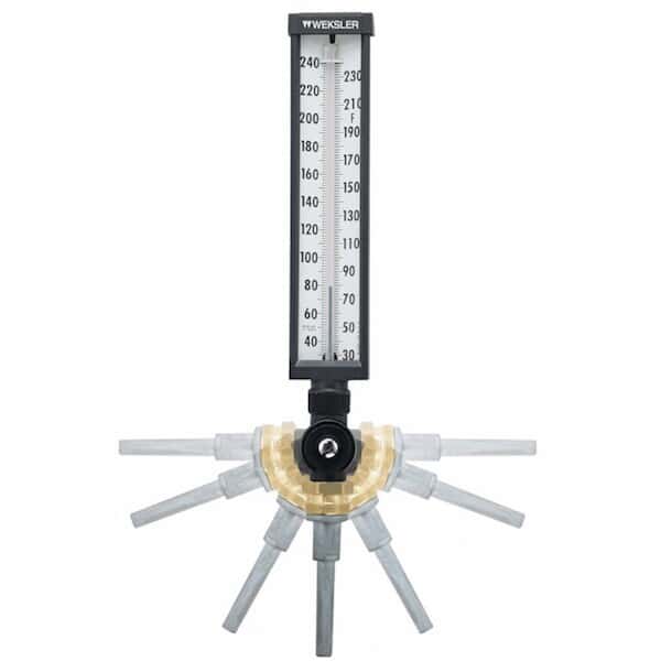 Ashcroft A960AF5 Adjustable Angle Glass Thermometer, 6