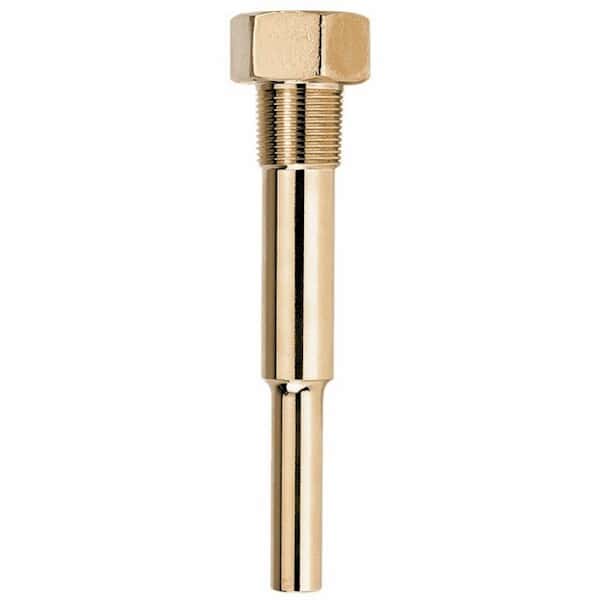 Ashcroft G1E3D2B Brass Thermowell, 3.5