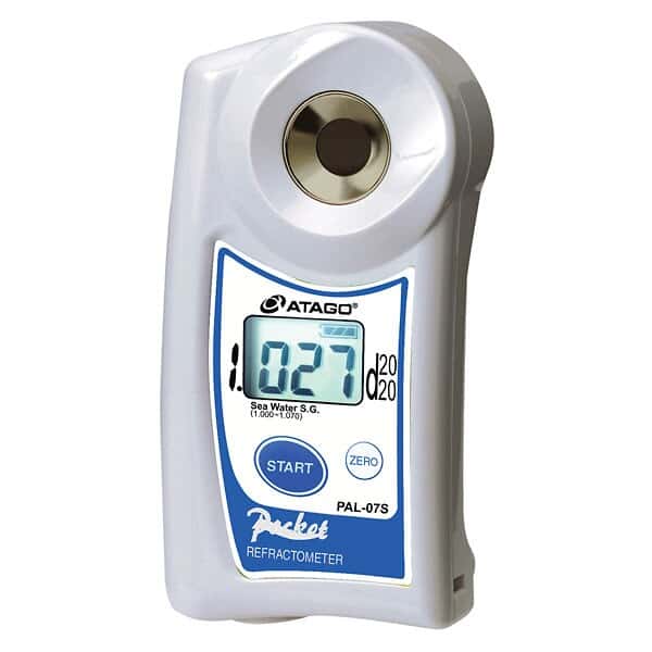 Atago PAL07S Specialscale Refractometer, Specific Gravity of Seawater
