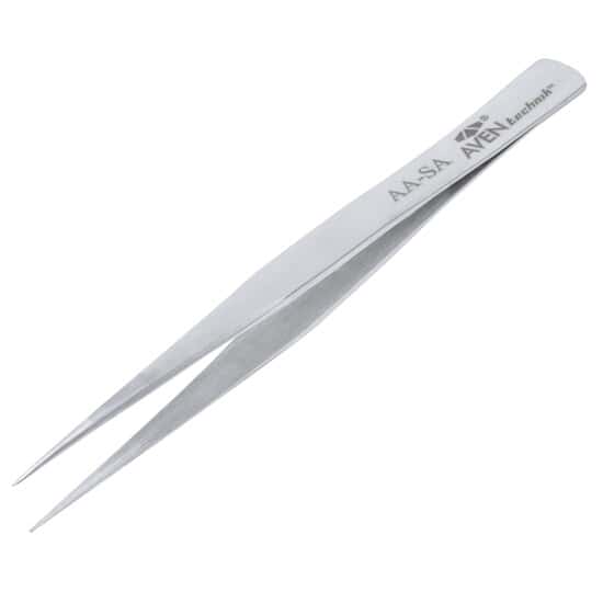 Aven Tools Tweezers, Stainless Steel, Straight, Strong Precision Tips, 5