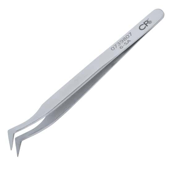 Aven Tools Precision Stainless Steel Tweezers, Tapered Pointed Ultra Fine Tips, 4-SA, 110mm