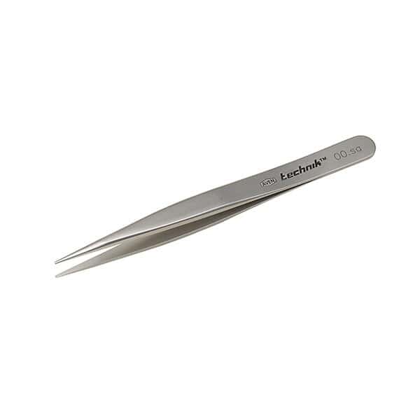 Aven Tools Precision Stainless Steel Tweezers, Set of 5 w/Wood Case