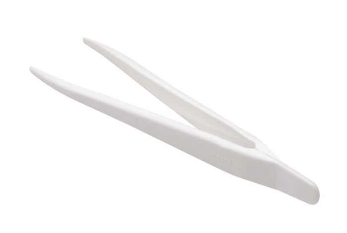 Azlon 516555-0001 Heavy-Duty PMP Serrated Pointed Fine Tip Tweezers, 4.5