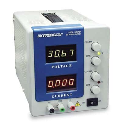 B&K Precision 1735A Single Output Power Supply, Digital Display, 0 to 30 VDC, 0 to 3A; Vertical