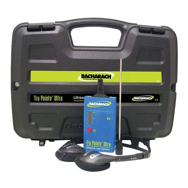 Bacharach Tru Pointe Ultra HD Leak Detector with stereo headphones from