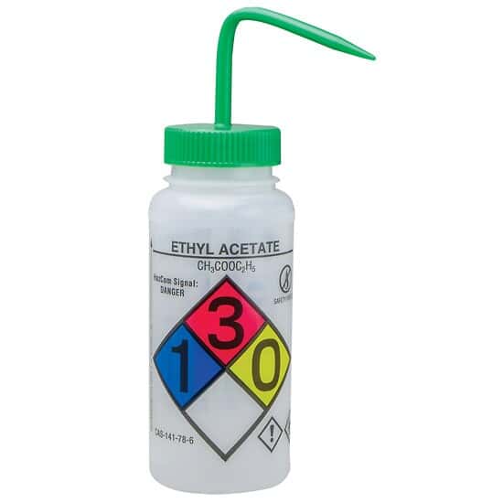BelArt F124160007 GHS Labeled SafetyVented Ethyl Acetate Wash