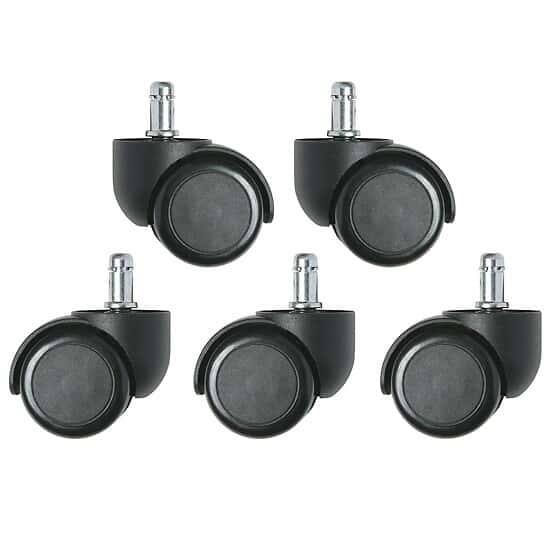 Bevco 3850S/5 Hard Floor Caster for Plastic Base Chairs and Stools; 5/Pk