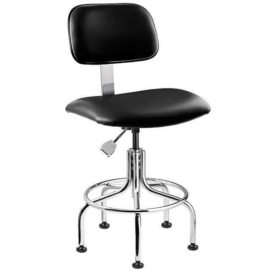 Bevco 4600CR BLK Clean Room Vinyl Chair, 24