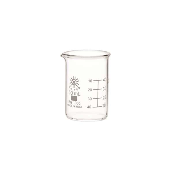 Borosil BG1000-50 Beaker, glass, low form, 50 mL, 12/pk