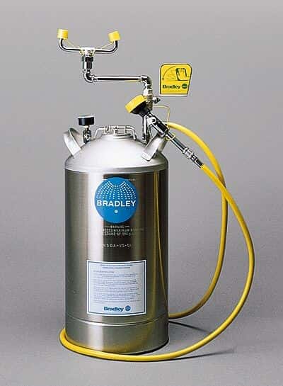 Bradley S19-690 Portable Pressurized Eyewash with Drench Hose, 10 gallon