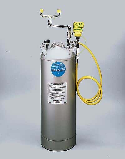 Bradley S19-788 Portable Pressurized Eyewash with Drench Hose, 15 gallon