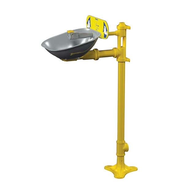 Bradley S19214B Eyewash, Pedestal mount, Stainless steel