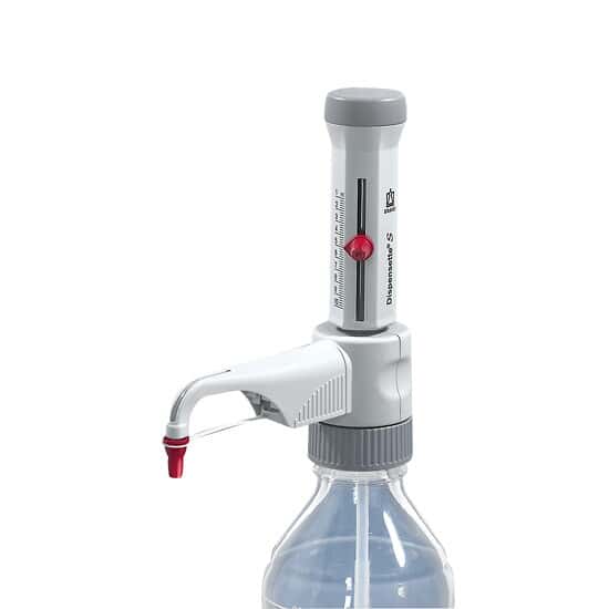 BrandTech Dispensette® S Bottletop Dispenser, Analog Adjustable, with Standard Valve, 1-10 mL