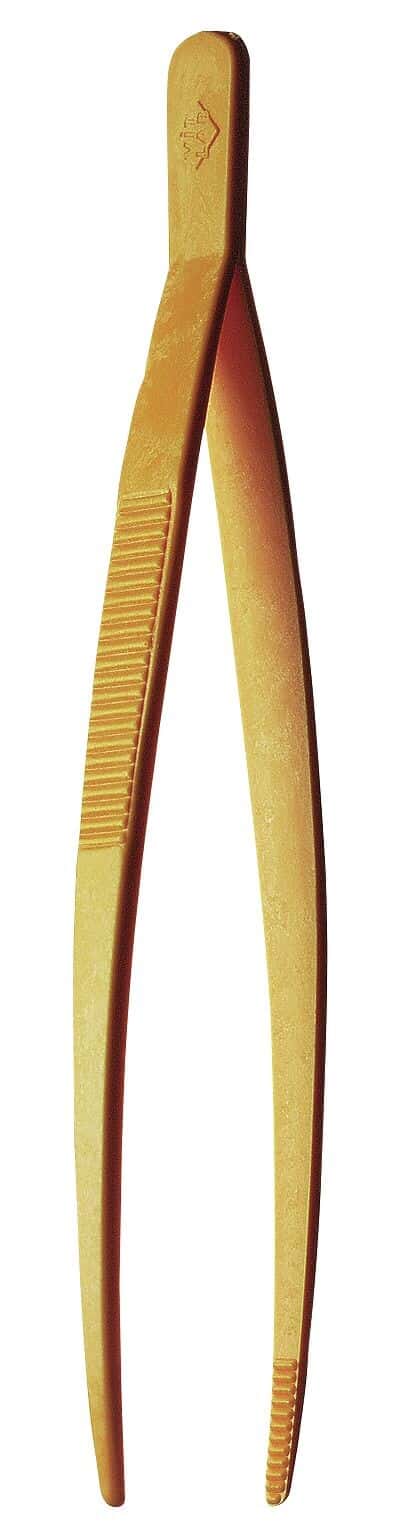 BrandTech VITLAB® Acetal Rounded Tip Forceps, 25 cm (9.9
