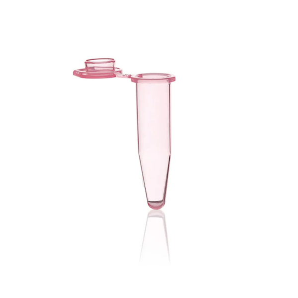 BrandTech BIO-CERT® PCR Tube with Flat Cap, Polypropylene, Polypropylene, Pink, 0.2 mL; 1000/Pk