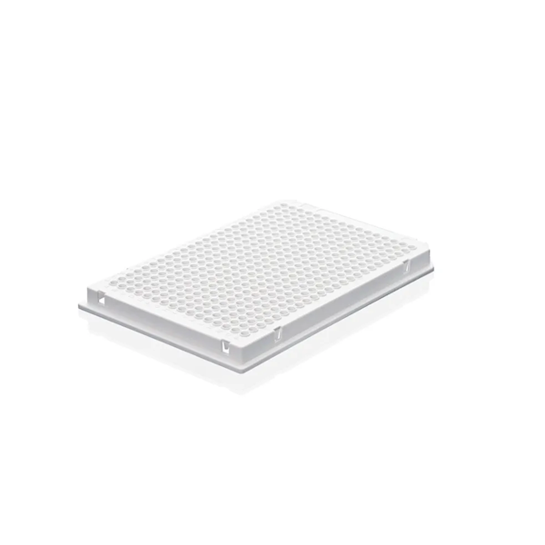 BrandTech BIO-CERT® PCR Plate, 384-Well, White, Full Skirt, Low-Profile, Non-Elevated Well Rim, 0.03 mL; 50/Pk